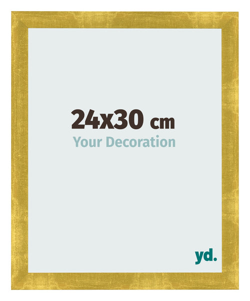 Photo Frame 24x30cm Gold Vintage MDF Pisa Front Size | Yourdecoration.com