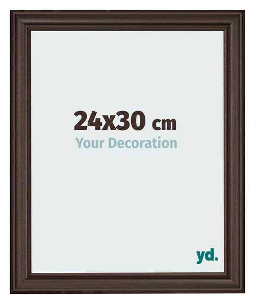 Photo Frame 24x30cm Oak Dark MDF Lazio Front Size | Yourdecoration.com
