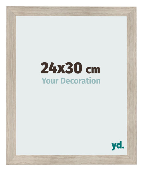 Photo Frame 24x30cm Oak Rustic MDF Pisa Front Size | Yourdecoration.com