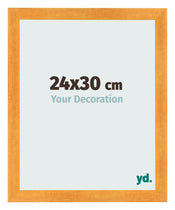 Photo Frame 24x30cm Orange MDF Pisa Front Size | Yourdecoration.com