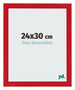 Photo Frame 24x30cm Red MDF Pisa Front Size | Yourdecoration.com