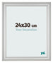 Photo Frame 24x30cm Silver Matte MDF Lazio Front Size | Yourdecoration.com