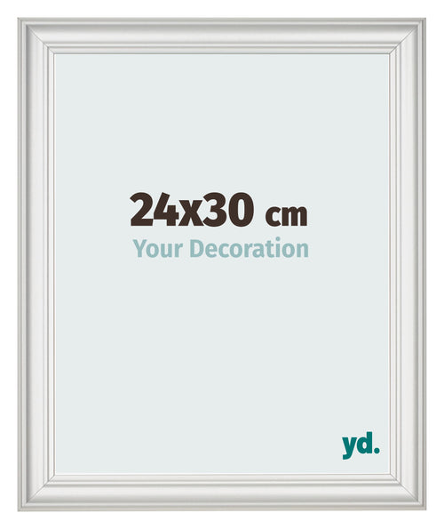 Photo Frame 24x30cm White Swept MDF Lazio Front Size | Yourdecoration.com