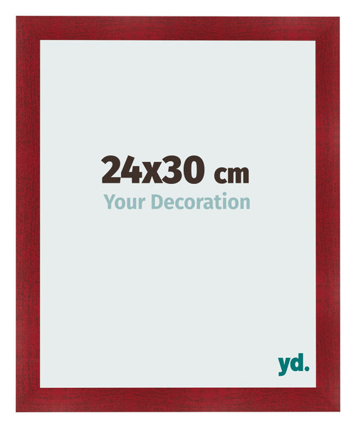 Photo Frame 24x30cm Wine Red Swept MDF Pisa Front Size | Yourdecoration.com