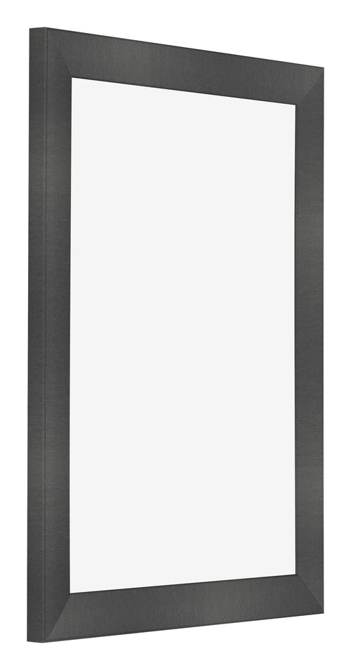 Photo Frame 24x32cm Black Silver Polished MDF Pisa Front Oblique | Yourdecoration.com