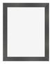 Photo Frame 24x32cm Black Silver Polished MDF Pisa Front | Yourdecoration.com