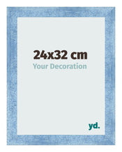 Photo Frame 24x32cm Clear Blue Swept MDF Pisa Front Size | Yourdecoration.com