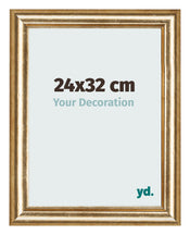 Photo Frame 24x32cm Gold Antique MDF Lazio Front Size | Yourdecoration.com
