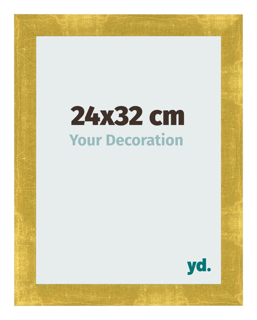 Photo Frame 24x32cm Gold Vintage MDF Pisa Front Size | Yourdecoration.com