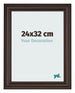 Photo Frame 24x32cm Oak Dark MDF Lazio Front Size | Yourdecoration.com