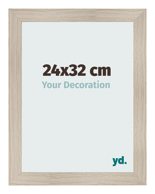 Photo Frame 24x32cm Oak Rustic MDF Pisa Front Size | Yourdecoration.com
