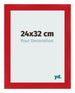 Photo Frame 24x32cm Red MDF Pisa Front Size | Yourdecoration.com