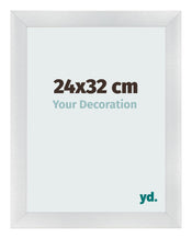 Photo Frame 24x32cm Silver Black Swept MDF Pisa Front Size | Yourdecoration.com