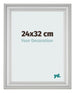 Photo Frame 24x32cm Silver Matte MDF Lazio Front Size | Yourdecoration.com