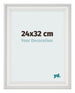 Photo Frame 24x32cm White Swept MDF Lazio Front Size | Yourdecoration.com
