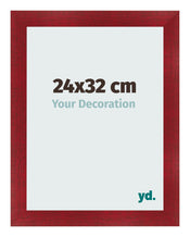Photo Frame 24x32cm Wine Red Swept MDF Pisa Front Size | Yourdecoration.com