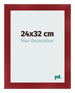 Photo Frame 24x32cm Wine Red Swept MDF Pisa Front Size | Yourdecoration.com
