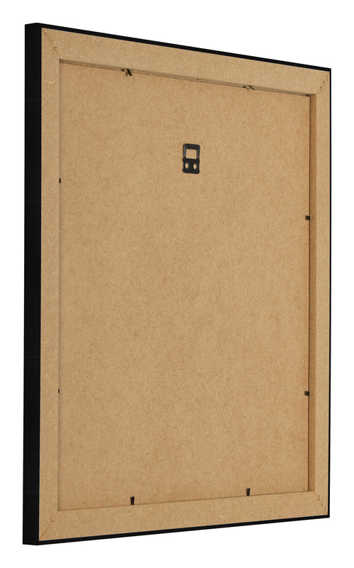 Photo Frame 25x25cm Black Silver Polished MDF Pisa Back Oblique | Yourdecoration.com