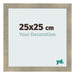 Photo Frame 25x25cm Gold Vintage MDF Pisa Front Size | Yourdecoration.com