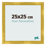 Photo Frame 25x25cm Gold Vintage MDF Pisa Front Size | Yourdecoration.com
