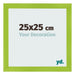 Photo Frame 25x25cm Green MDF Pisa Front Size | Yourdecoration.com