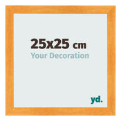 Photo Frame 25x25cm Orange MDF Pisa Front Size | Yourdecoration.com