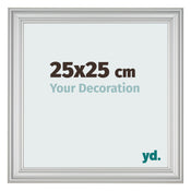 Photo Frame 25x25cm Silver Matte MDF Lazio Front Size | Yourdecoration.com