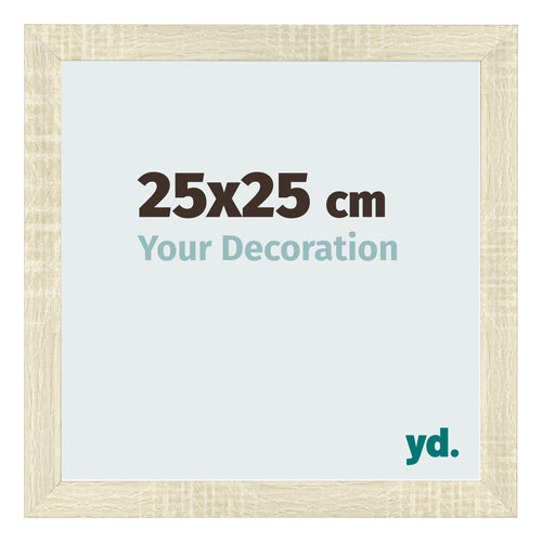 Photo Frame 25x25cm Sonoma Oak MDF Pisa Front Size | Yourdecoration.com
