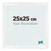 Photo Frame 25x25cm White Vintage MDF Pisa Front Size | Yourdecoration.com