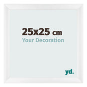 Photo Frame 25x25cm White Vintage MDF Pisa Front Size | Yourdecoration.com