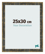 Photo Frame 25x30cm Blue Gold Melange MDF Pisa Front Size | Yourdecoration.com