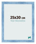 Photo Frame 25x30cm Clear Blue Swept MDF Pisa Front Size | Yourdecoration.com
