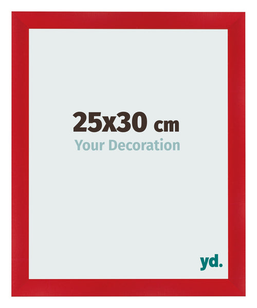 Photo Frame 25x30cm Red MDF Pisa Front Size | Yourdecoration.com