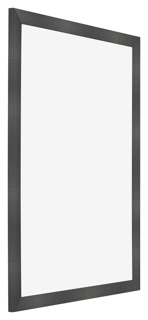 Photo Frame 25x35cm Black Silver Polished MDF Pisa Front Oblique | Yourdecoration.com