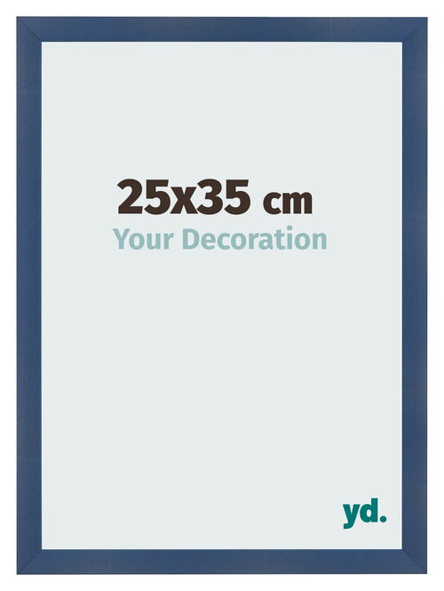 Photo Frame 25x35cm Dark Blue Swept MDF Pisa Front Size | Yourdecoration.com