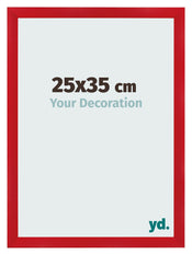 Photo Frame 25x35cm Red MDF Pisa Front Size | Yourdecoration.com