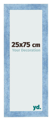 Photo Frame 25x75cm Clear Blue Swept MDF Pisa Front Size | Yourdecoration.com