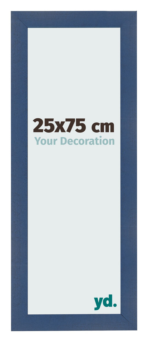 Photo Frame 25x75cm Dark Blue Swept MDF Pisa Front Size | Yourdecoration.com