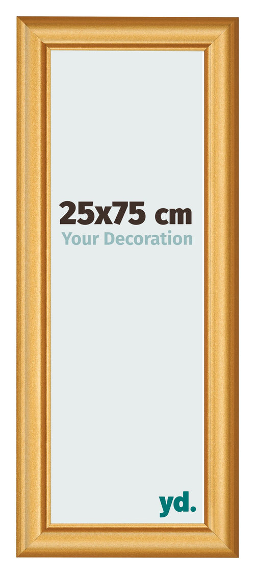 Photo Frame 25x75cm Gold Matte MDF Lazio Front Size | Yourdecoration.com
