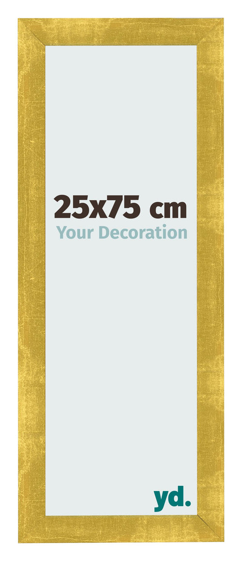 Photo Frame 25x75cm Gold Vintage MDF Pisa Front Size | Yourdecoration.com