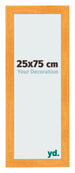 Photo Frame 25x75cm Orange MDF Pisa Front Size | Yourdecoration.com