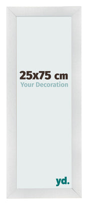 Photo Frame 25x75cm Silver Black Swept MDF Pisa Front Size | Yourdecoration.com