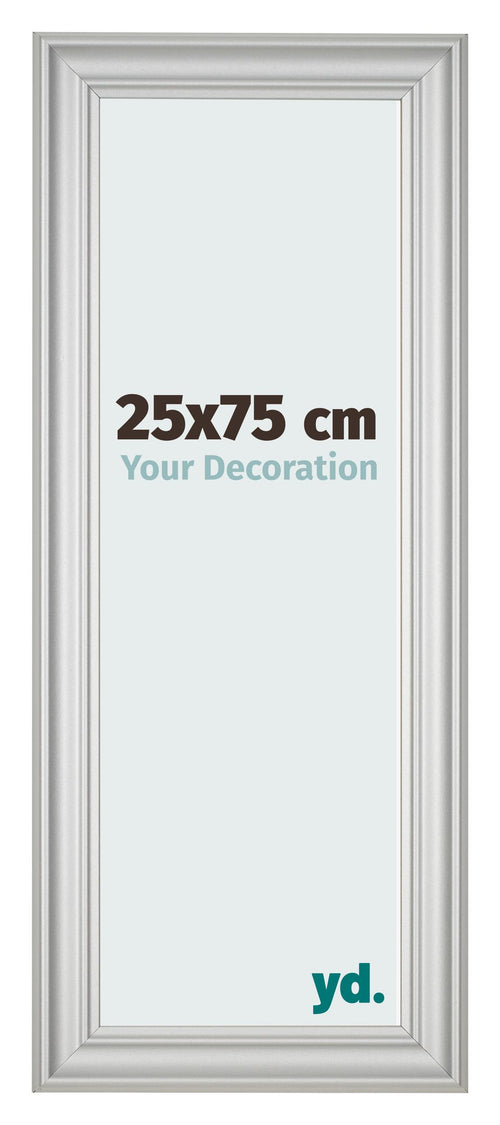 Photo Frame 25x75cm Silver Matte MDF Lazio Front Size | Yourdecoration.com