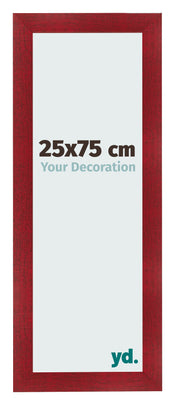Photo Frame 25x75cm Wine Red Swept MDF Pisa Front Size | Yourdecoration.com