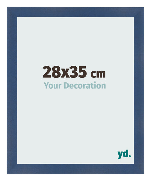 Photo Frame 28x35cm Dark Blue Swept MDF Pisa Front Size | Yourdecoration.com