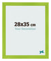 Photo Frame 28x35cm Green MDF Pisa Front Size | Yourdecoration.com