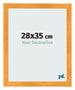 Photo Frame 28x35cm Orange MDF Pisa Front Size | Yourdecoration.com