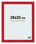 Photo Frame 28x35cm Red MDF Pisa Front Size | Yourdecoration.com