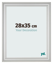 Photo Frame 28x35cm Silver Matte MDF Lazio Front Size | Yourdecoration.com