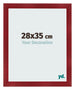 Photo Frame 28x35cm Wine Red Swept MDF Pisa Front Size | Yourdecoration.com